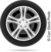 ... Car wheel. Illustration on white background for design