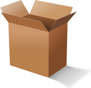 Cardboard Box Clip Art - Cardboard Box Clipart