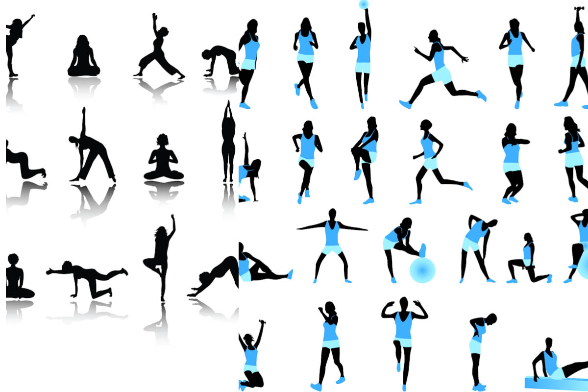 Fitness cliparts