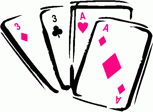 Gloved Hand Of Cards Clip Art