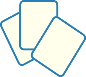 Card Deck Blue Clip Art