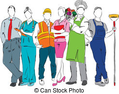 ... careers professional ocuppations illustration C