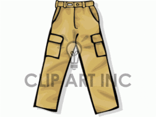 Camouflage Pants Clipart #1