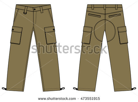Camouflage Pants Clipart #1