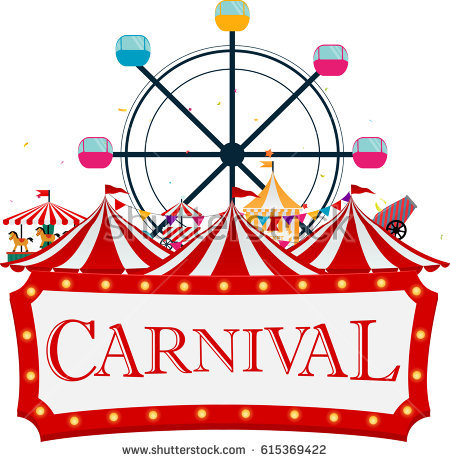 Funfair and carnival background