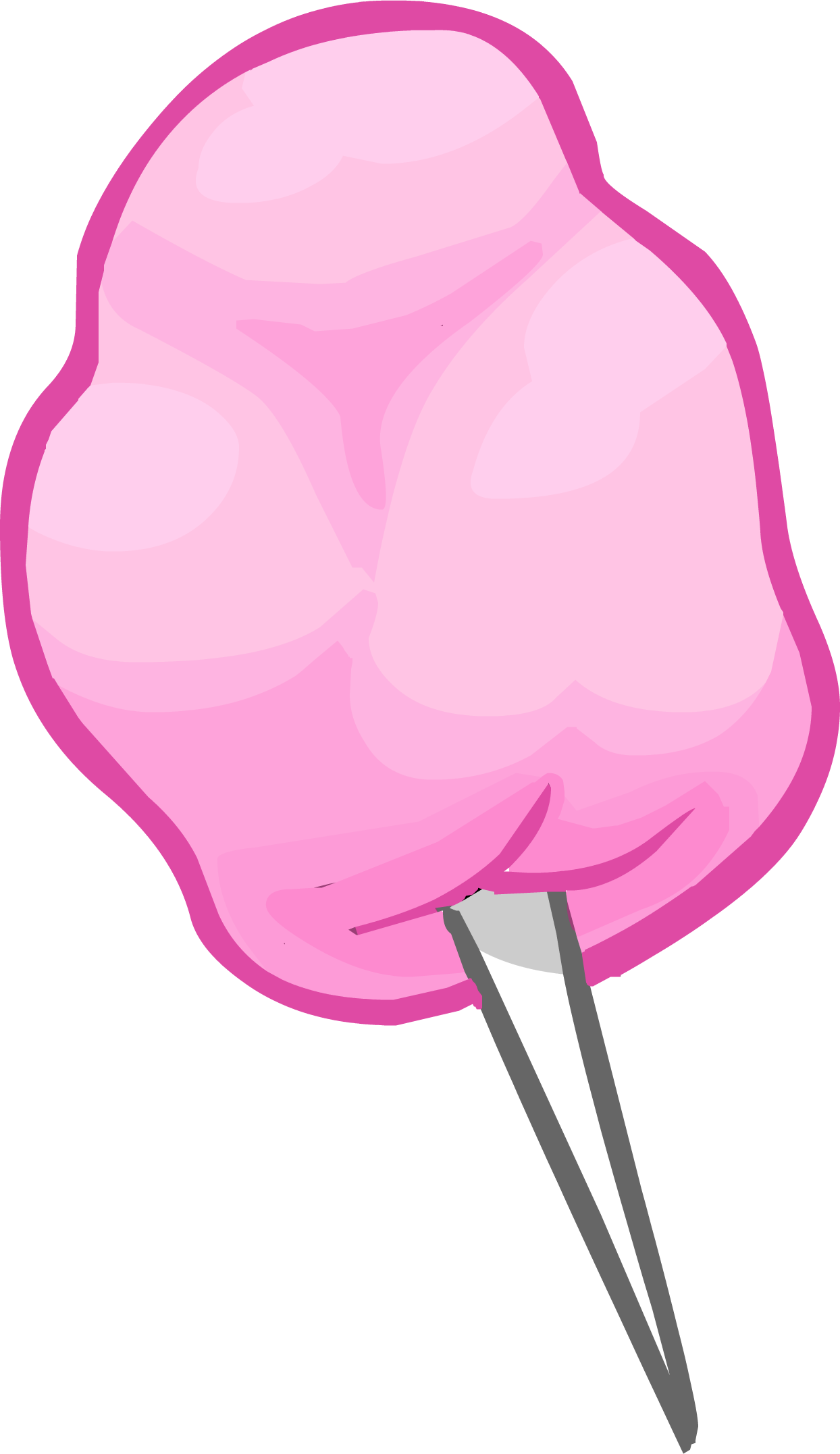 Pink Cotton Candy Clip Art