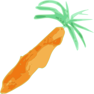Clip art of a carrot