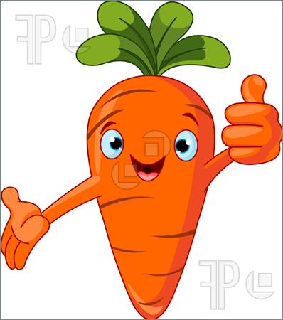 Free Cute Cartoon Carrot Clip