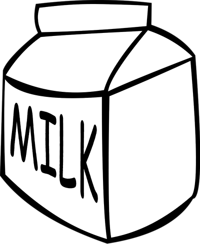 carton of milk clipart