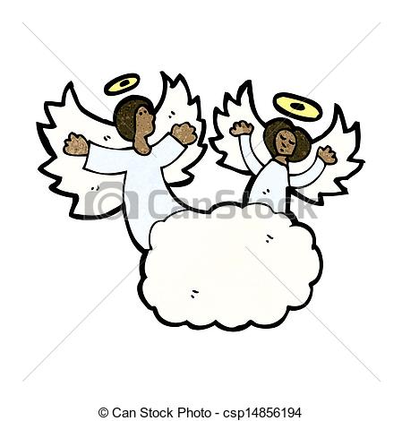 Cartoon Angel In Heaven Clipa - Clipart Heaven