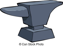 ... Cartoon anvil - Anvil on a white background vector.