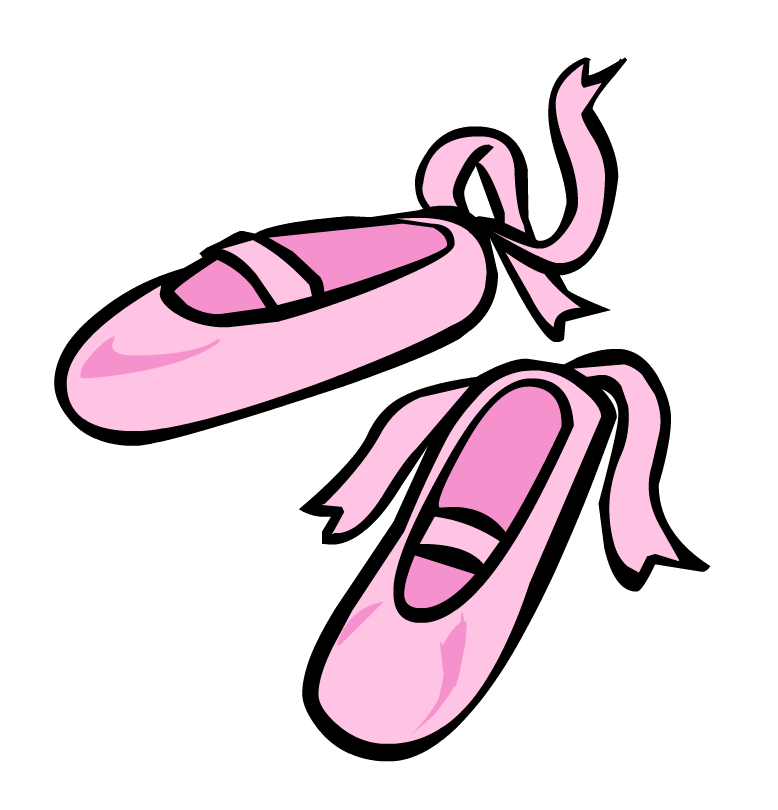 Cartoon Ballet Shoes Clipart  - Ballet Shoes Clip Art