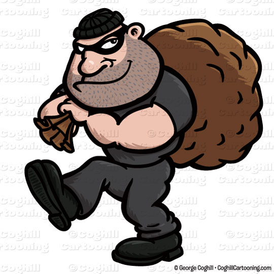 Cartoon Burglar Clip Art Stoc - Burglar Clipart
