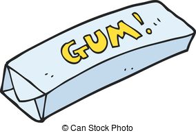 ... cartoon chewing gum - freehand drawn cartoon chewing gum