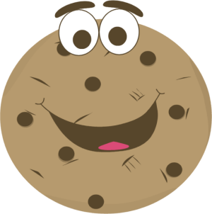 Cartoon Chocolate Chip Cookie - Clip Art Cookie
