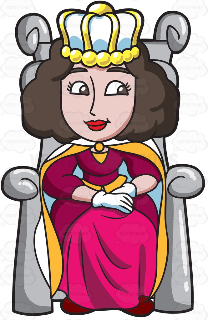 Cartoon Clipart: A Queen On ..