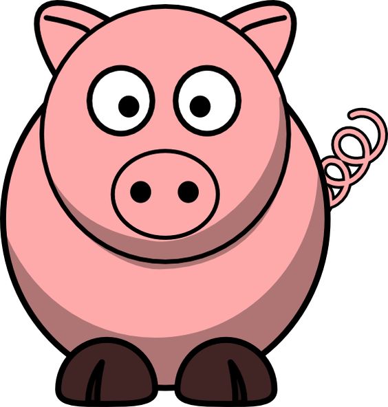 Cartoon Clipart: Free Pig Cartoon Clipart