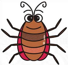 Clipart cockroach color