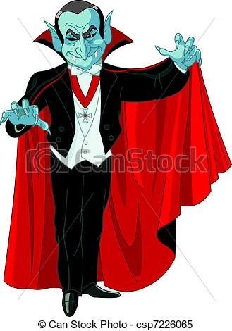Cartoon Count Dracula - Cartoon Count Dracula posing with.