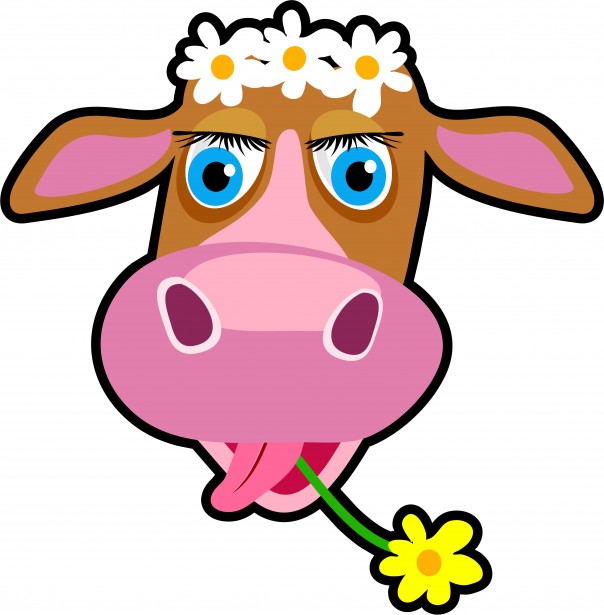Cartoon Cow Clipart Free Stock Photo - Public Domain Pictures ...