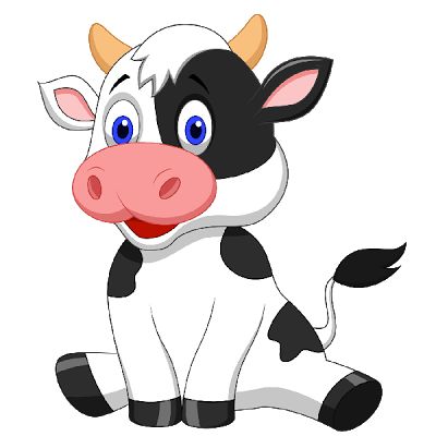 Cow Clip Art Animated Cow .