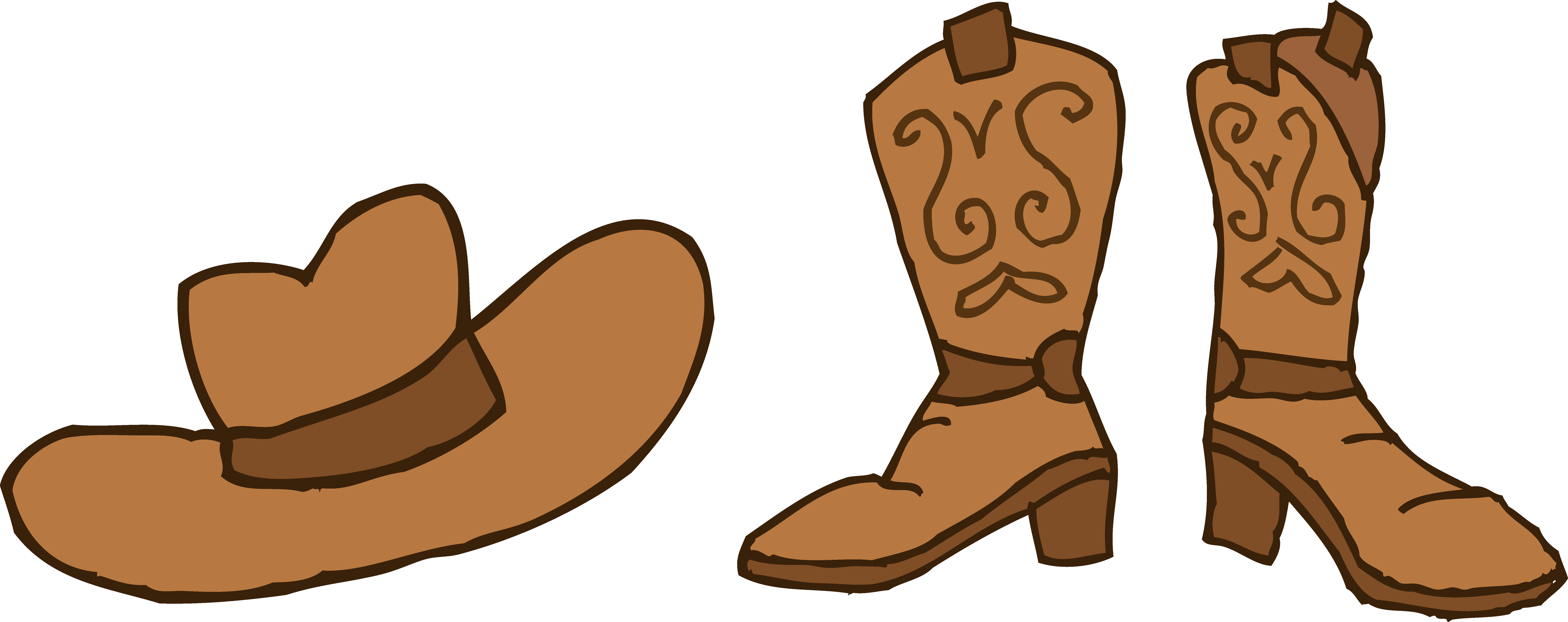 Cartoon cowboy boots clipart - ClipartFox