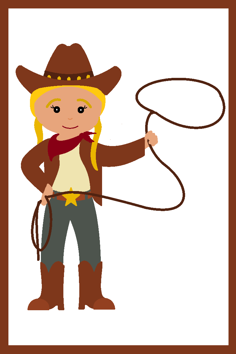 Cartoon Cowgirl Clip Art - Cowgirl Clipart