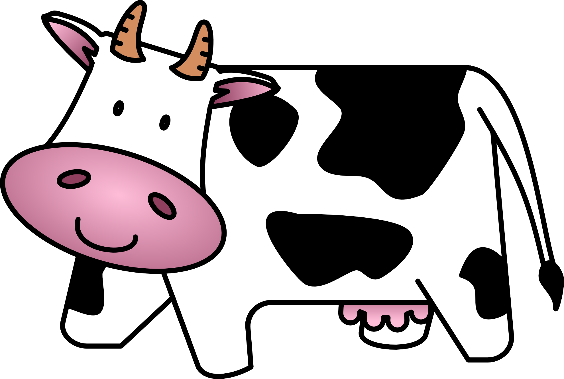 Cartoon cows clip art - Cows Clipart