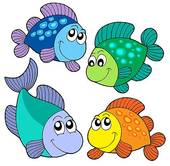 Cute School of Fish Swimming 