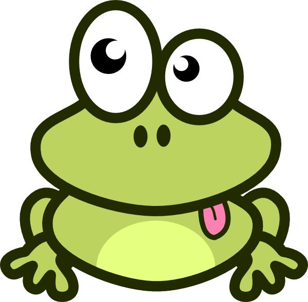Cute frog clipart