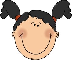 Cartoon Girl Face Clip Art - Girl Face Clipart