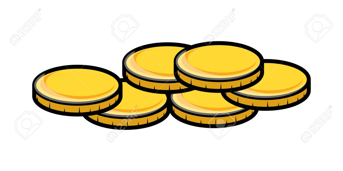 Gold Coins Clipart #1