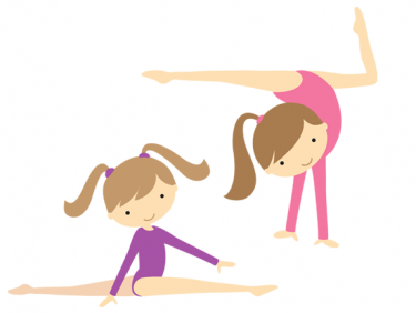 Girl gymnastics clipart .