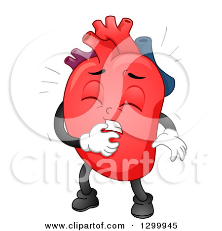 Cartoon Heart Character Under Attack by BNP Design Studio