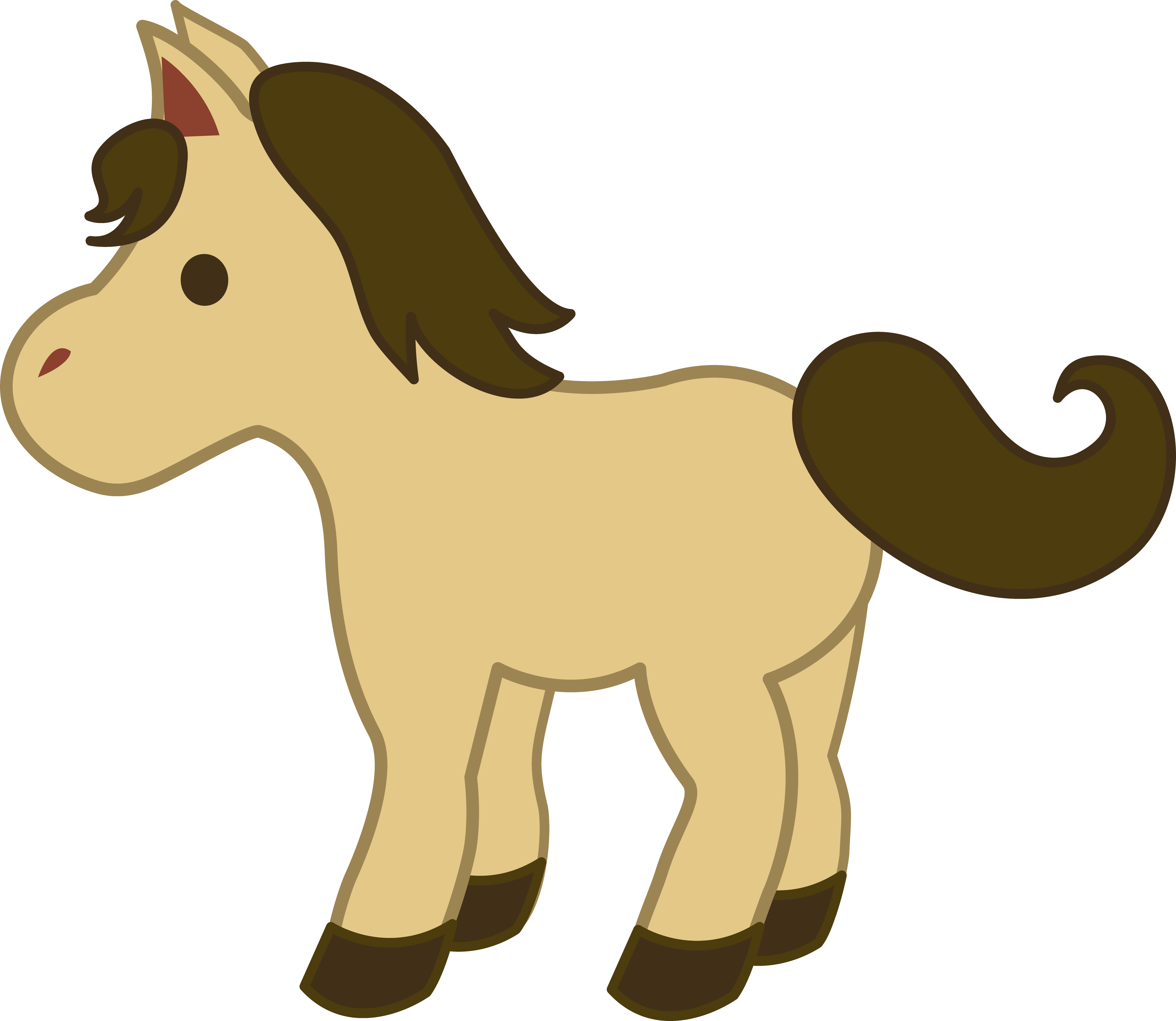 Cartoon horse clip art - Clipart Horse