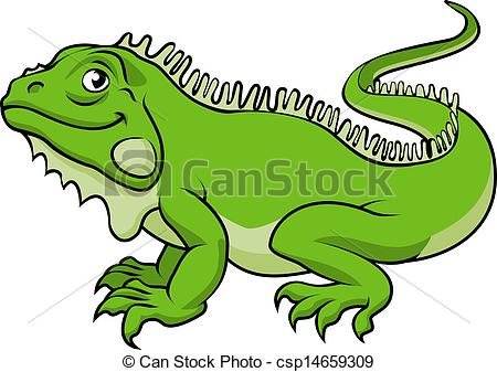 ... iguana animal cartoon ill