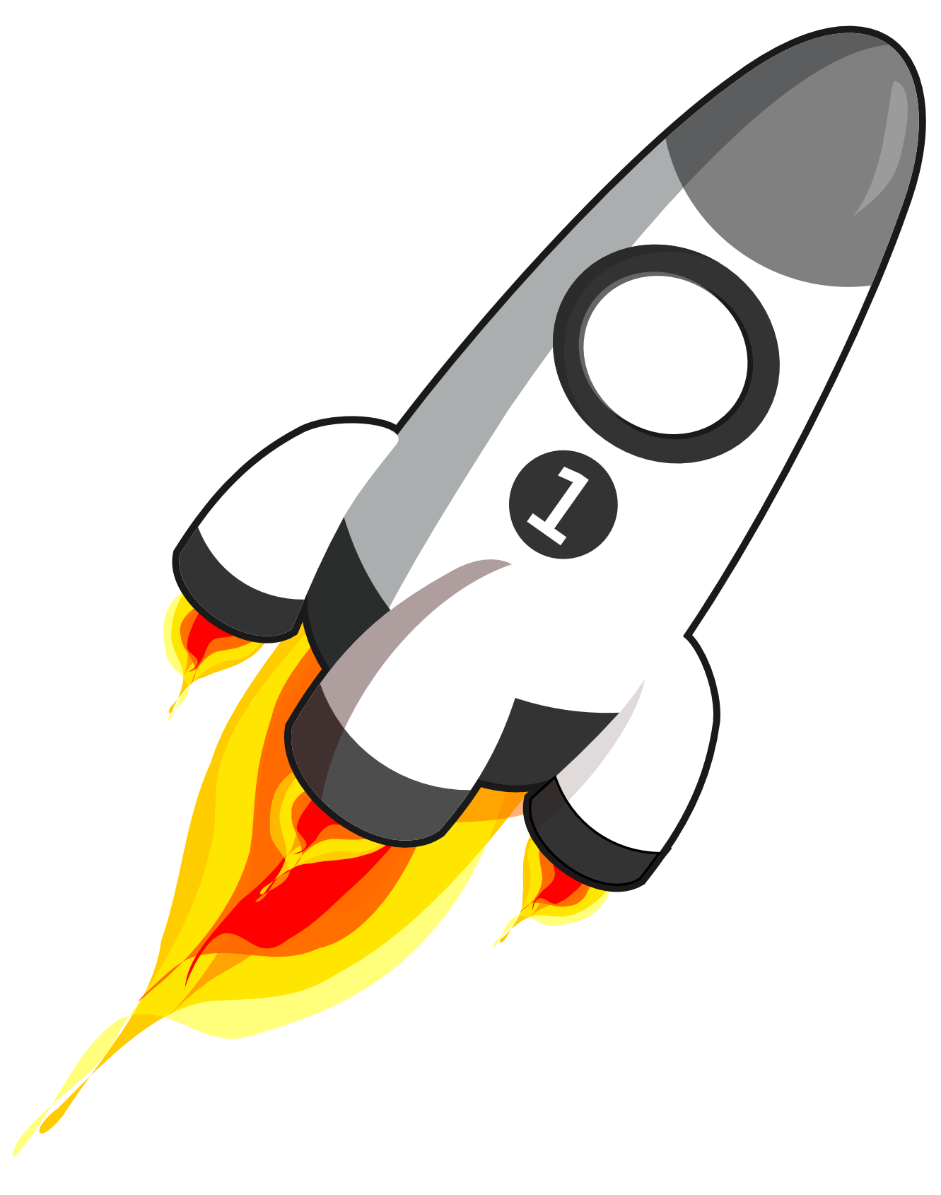 Cartoon Image Of Rocket - Clipart Rocket