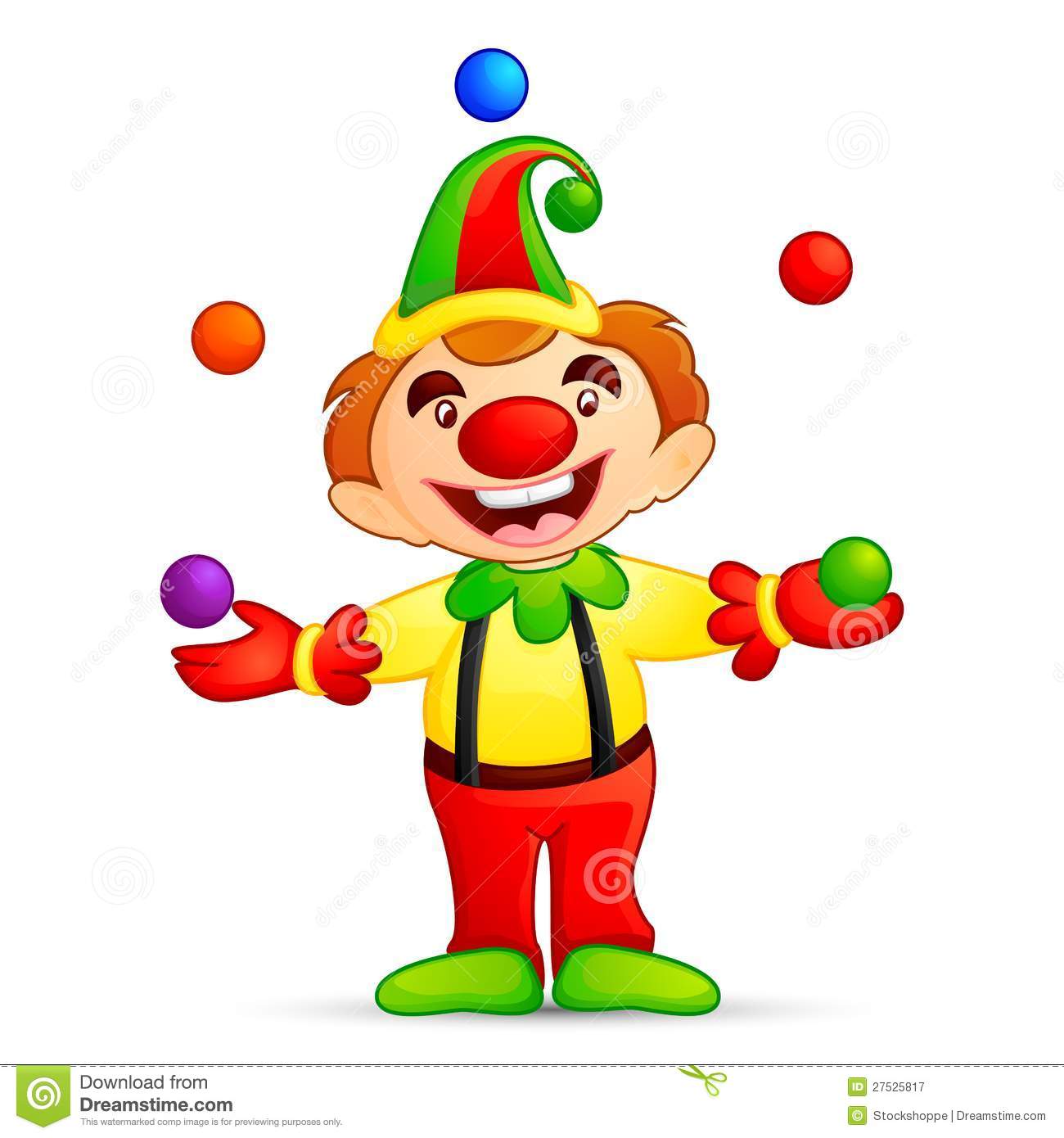 Circus Joker Clown Juggling B