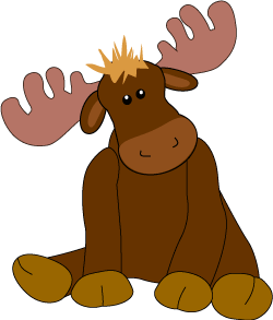 Cartoon Moose Clipart .