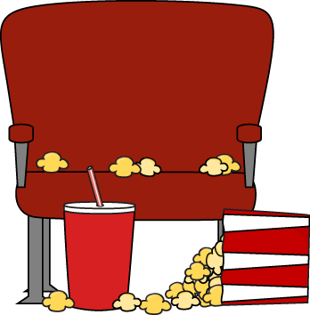 Cartoon movie theater clipart