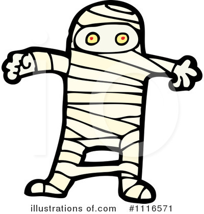 Cartoon Mummy Clip Art Bathro - Mummy Clip Art