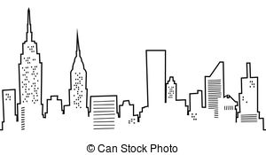 City skyline New York vector 