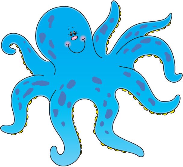 Cartoon Octopus Clip Art. c8508218a4d873f1597b762d42b17b .