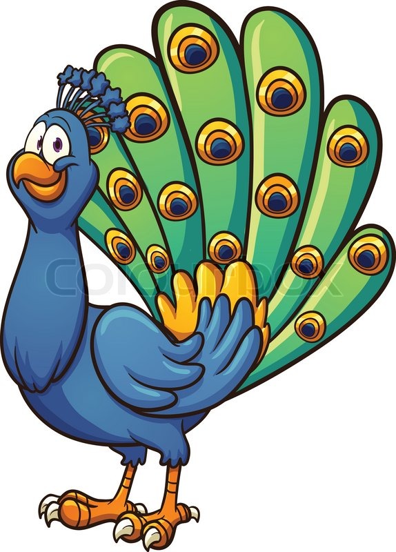 Peacock clipart free clipart 