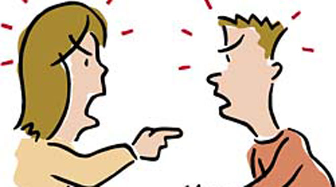 Cartoon People Arguing - Arguing Clipart
