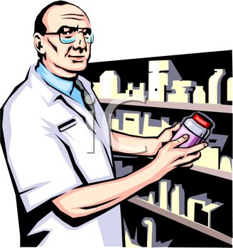 Cartoon Pharmacist Clip Art