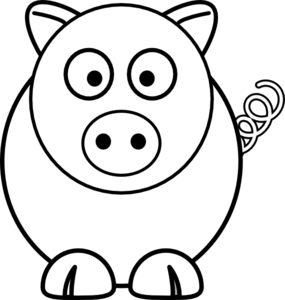 Pig clipart illustration by .