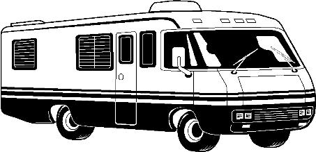 Vintage RV camper Stock Image