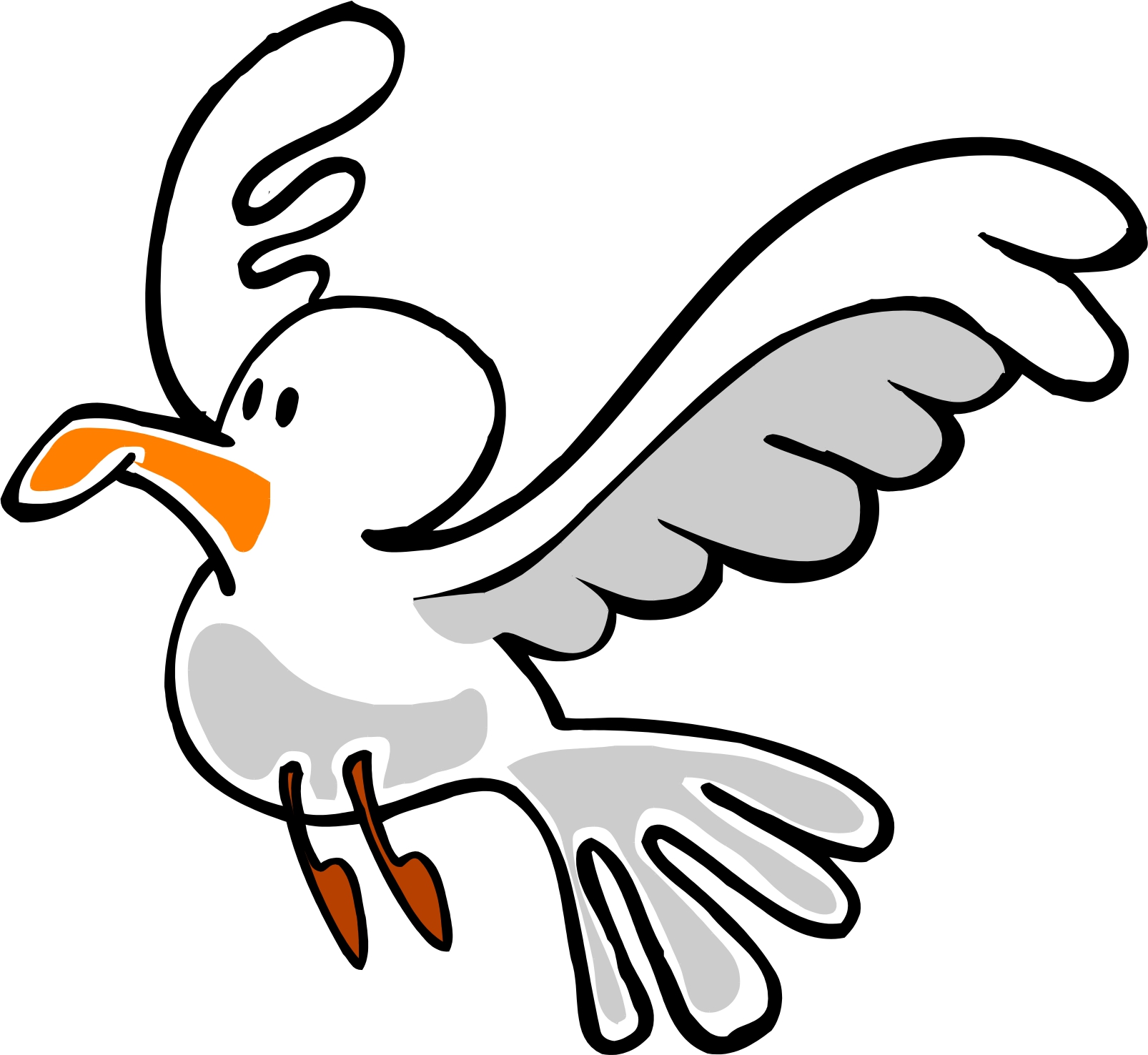 Clipart Flying Seagull Royalt