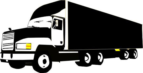 Cartoon Semi Truck Clipart .